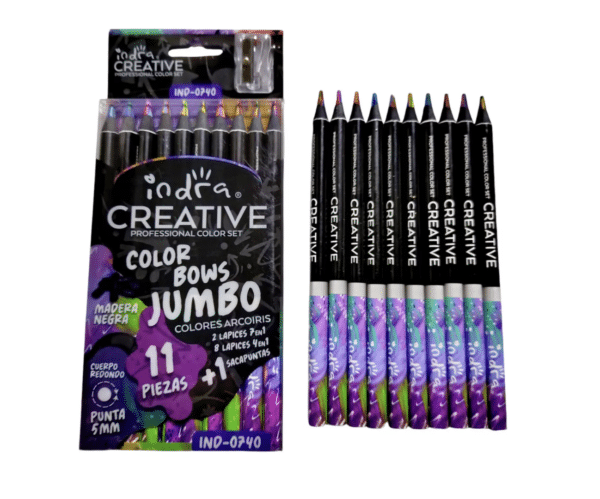 Set de 10 colores jumbo multicolor IND-0740